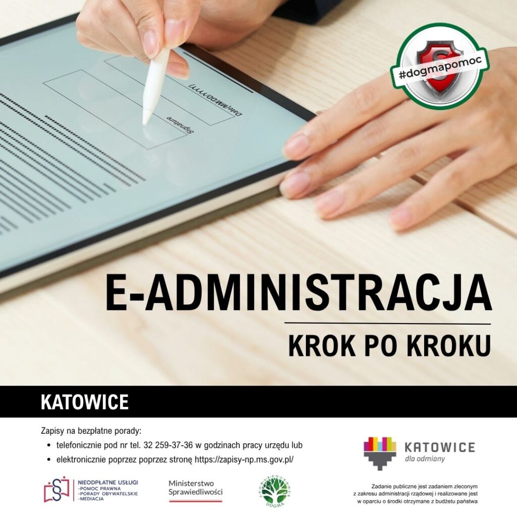 Grafika z tytułem: E-administracja krok po kroku