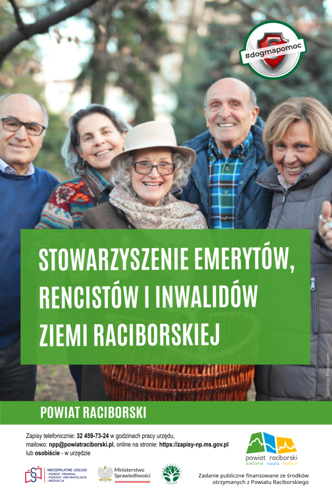 Ilustracja z hasłem: Stowarzyszenie emerytów, rencistów i inwalidów ziemi raciborskiej