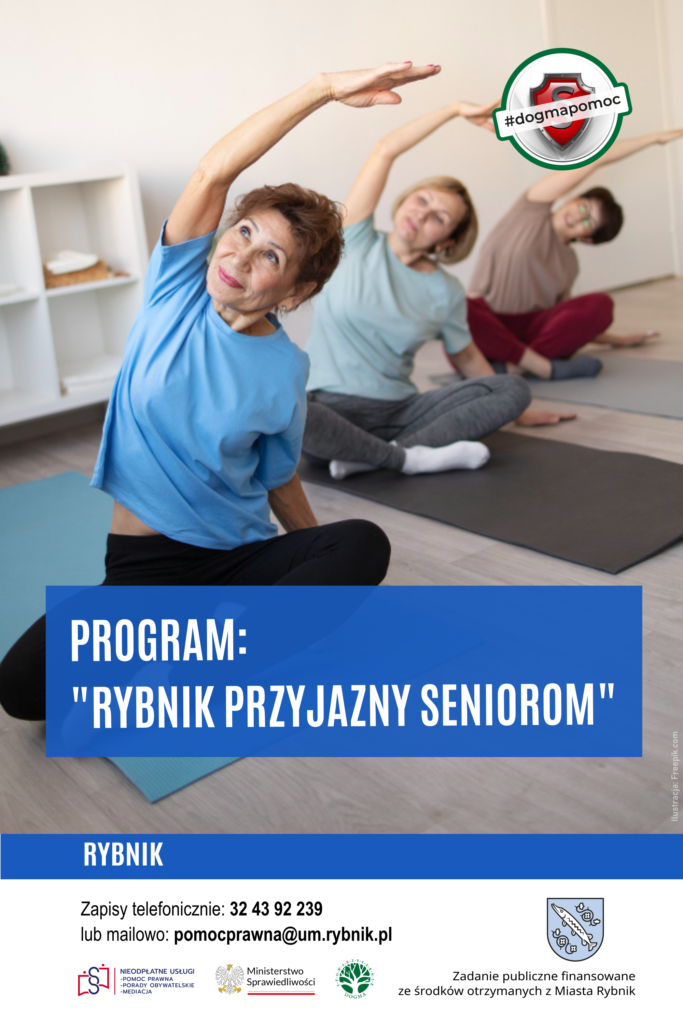 Ilustracja z hasłem: Program Rybnik przyjazny seniorom