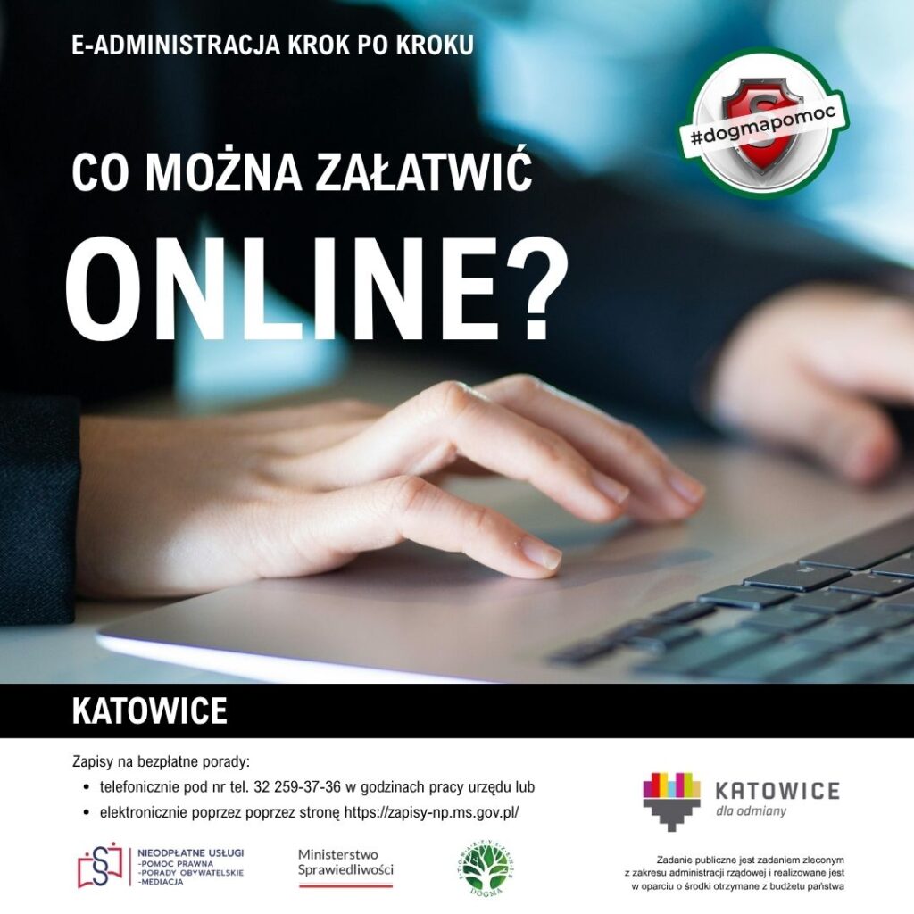 Grafika z tytułem: Co można załatwić online?