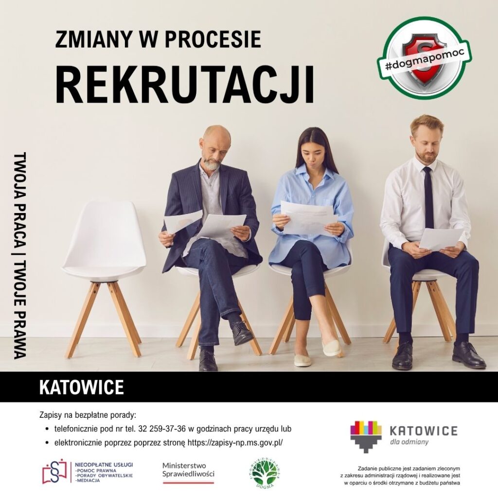 Zmiany w procesie rekrutacji - grafika z tytułem rozdziału kampanii oraz logotypami 