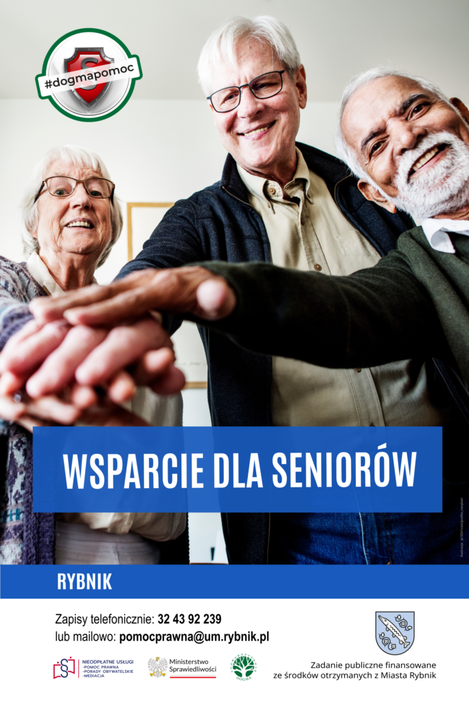 Ilustracja z hasłem: Wsparcie dla seniorów