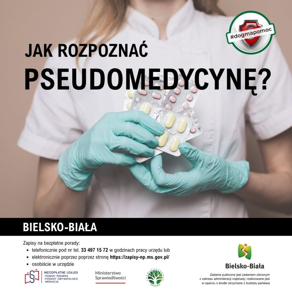 Grafika z tytułem: Jak rozpoznać pseudomedycynę?