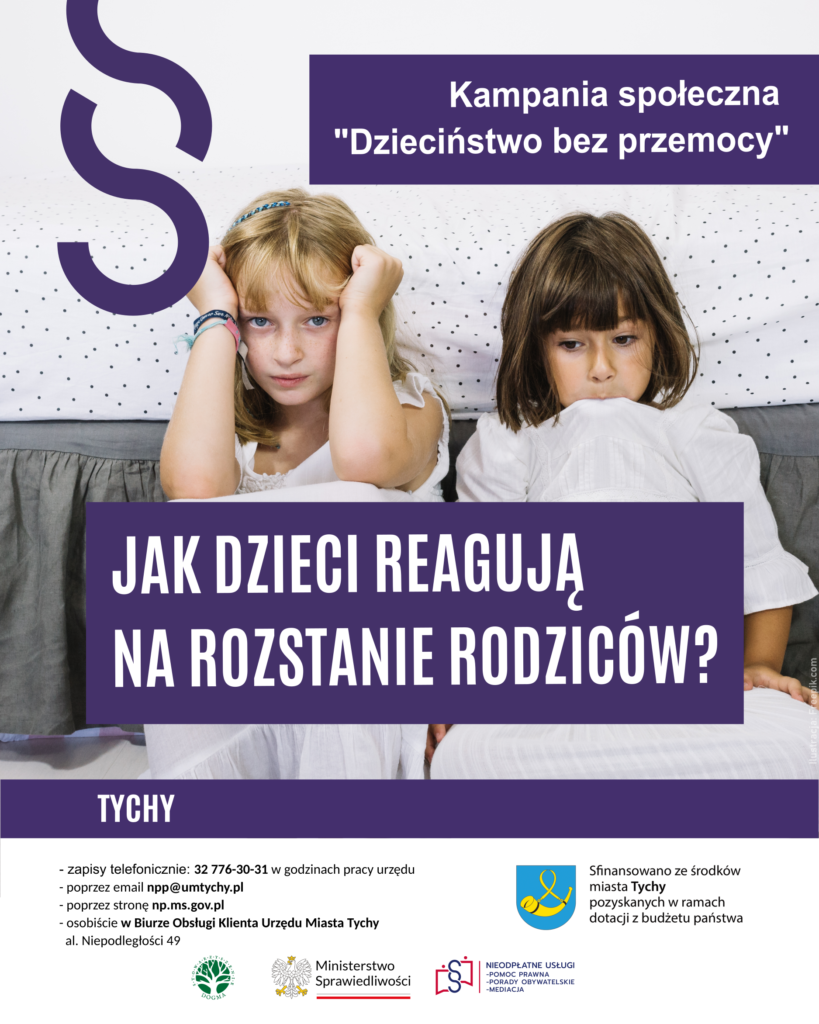 Grafika z tytułem Jak dzieci reagują na rozstanie rodziców?