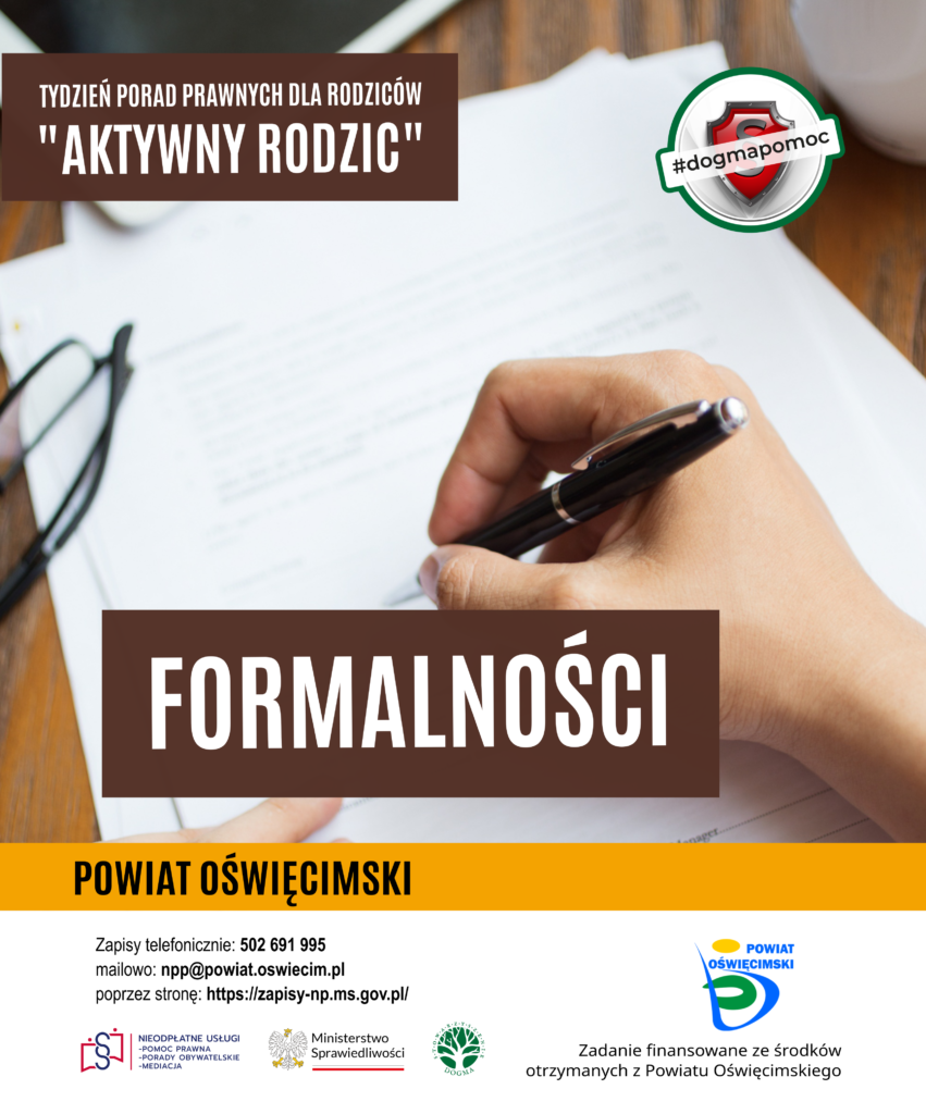 Program aktywny rodzic - formalności