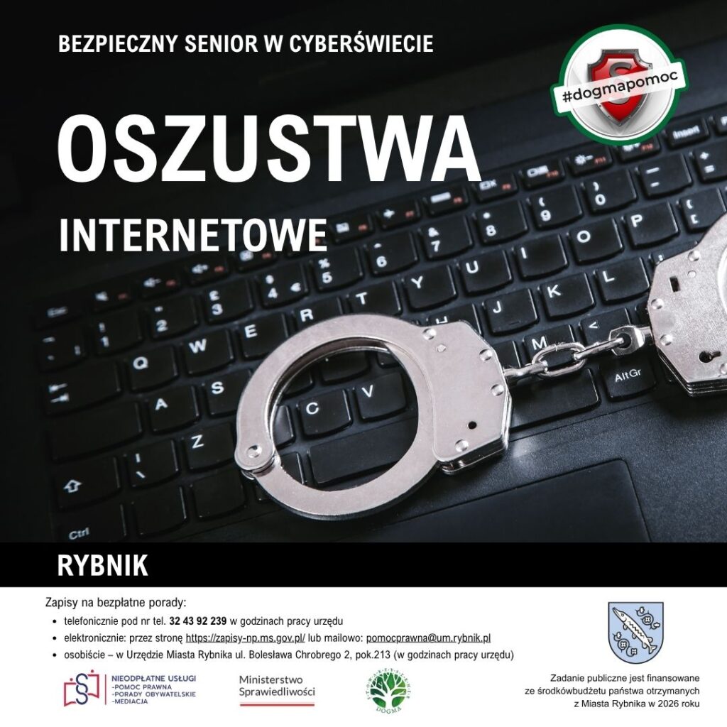Grafika z tytułem: Oszustwa internetowe