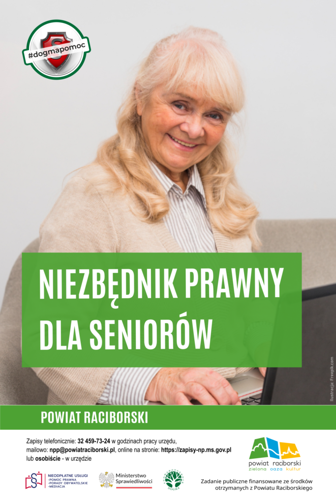 Ilustracja z hasłem: Niezbędnik prawny dla seniorów