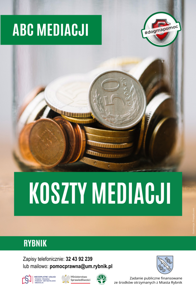 Ilustracja z hasłem: "Jak skorzystać z mediacji? Ile to kosztuje?"