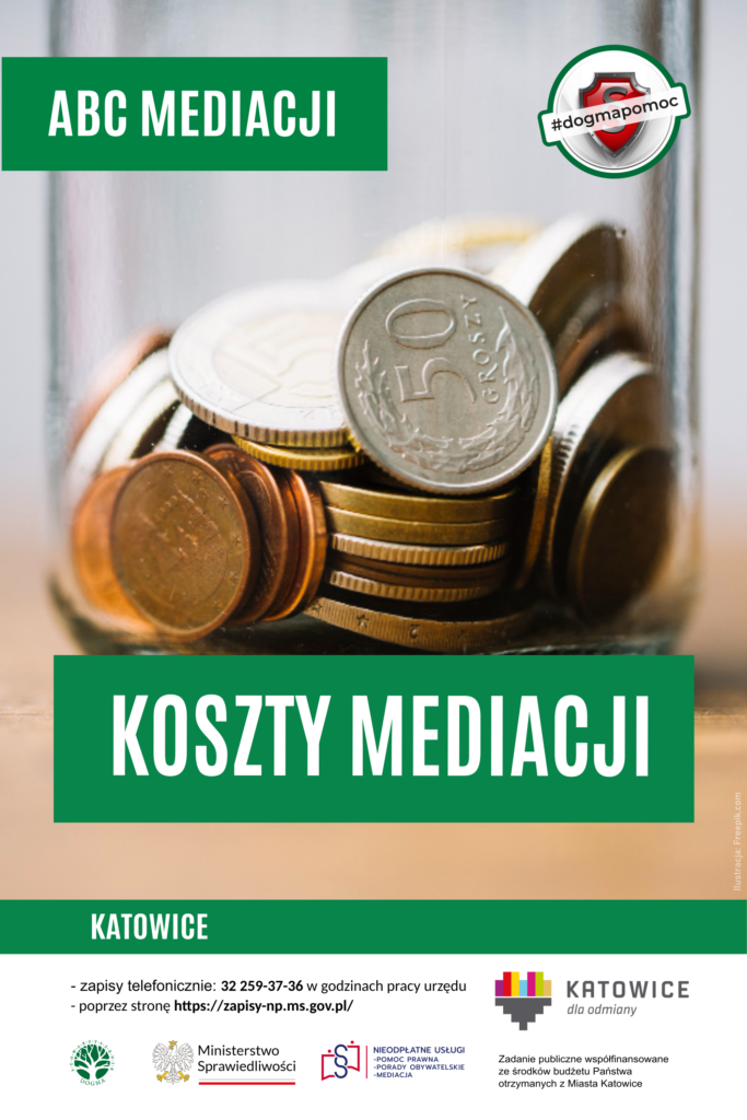 Ilustracja z hasłem: "Jak skorzystać z mediacji? Ile to kosztuje?"