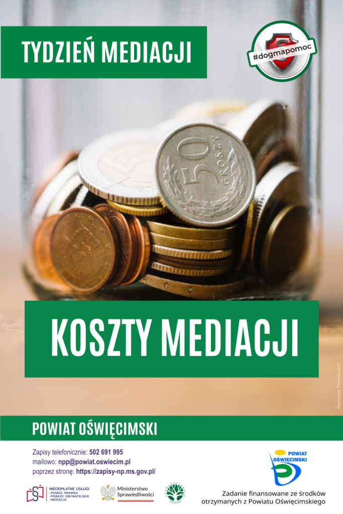 Ilustracja z hasłem: "Jak skorzystać z mediacji? Ile to kosztuje?"