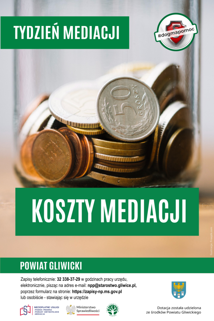 Ilustracja z hasłem: "Jak skorzystać z mediacji? Ile to kosztuje?"