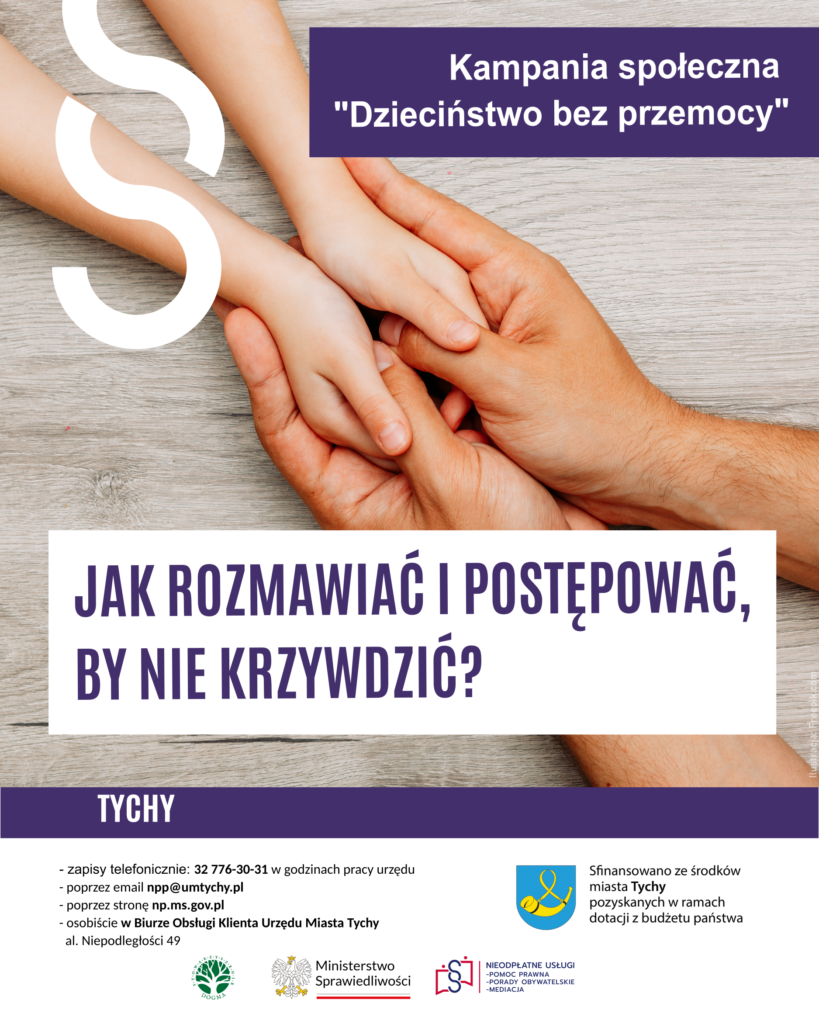 Grafika z tekstem Jak rozmawiać i postępować, by nie krzywdzić?