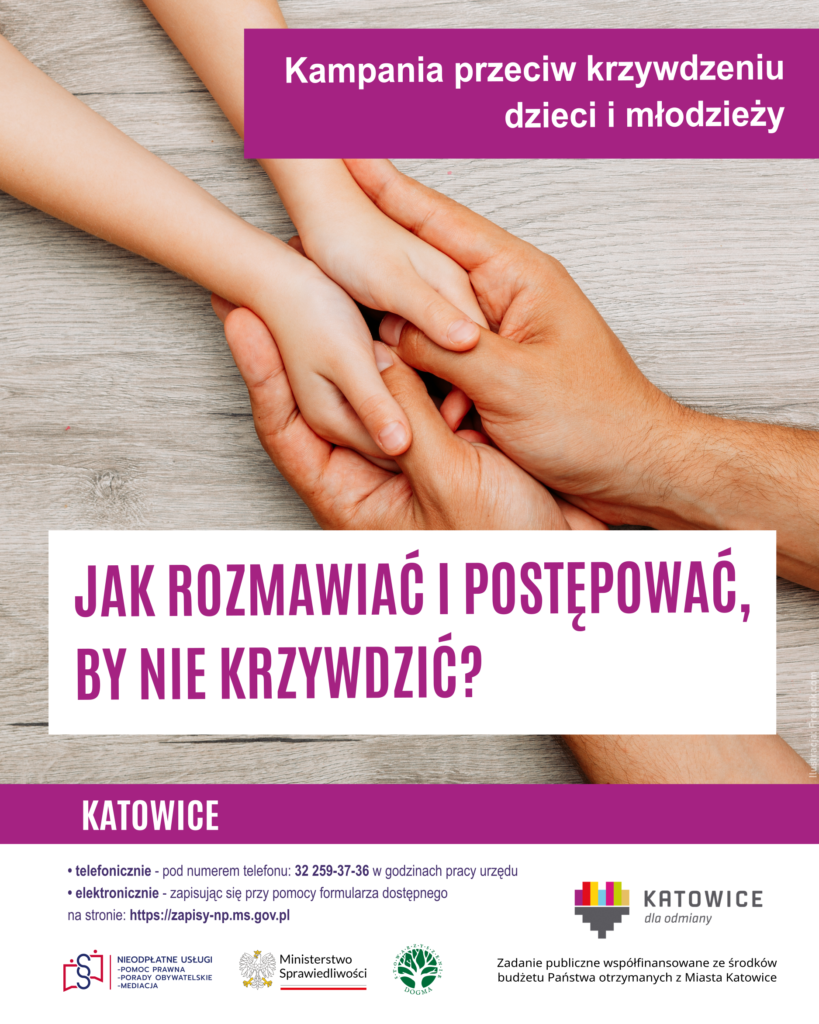 Grafika z tekstem: Jak rozmawiać i postępować, by nie krzywdzić?