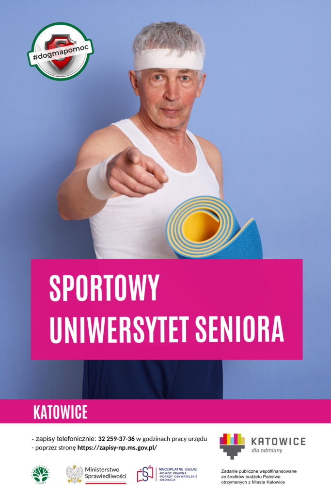 Ilustracja z hasłem: Sportowy Uniwersytet Seniora