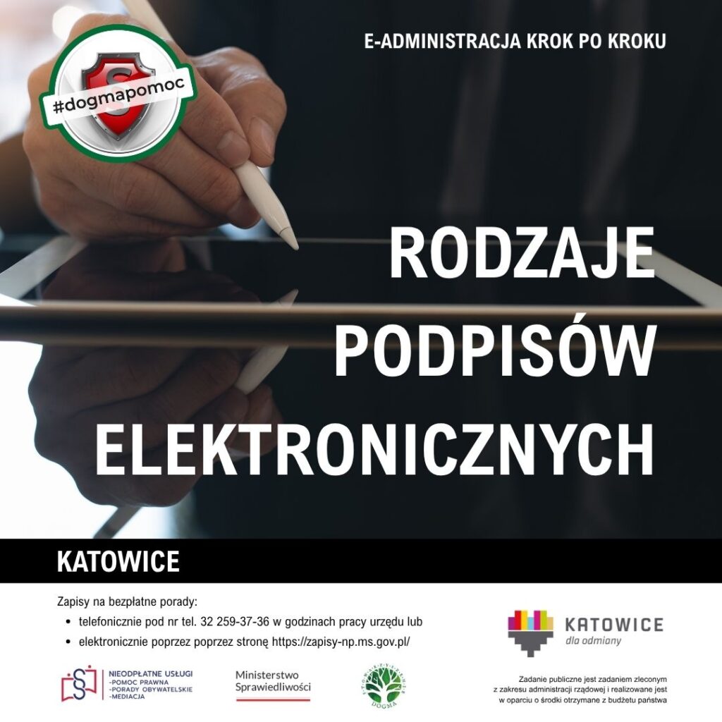 Grafika z tytułem: Rodzaje podpisów elektronicznych