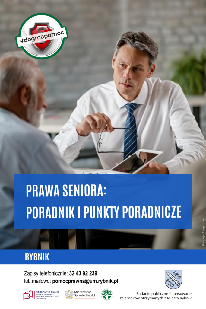 Ilustracja z hasłem: Prawa seniora - poradnik i punkty poradnicze