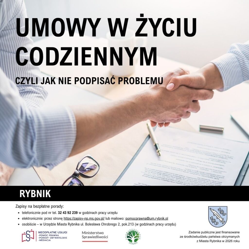 Grafika z tytułem: Umowy w życiu codziennym