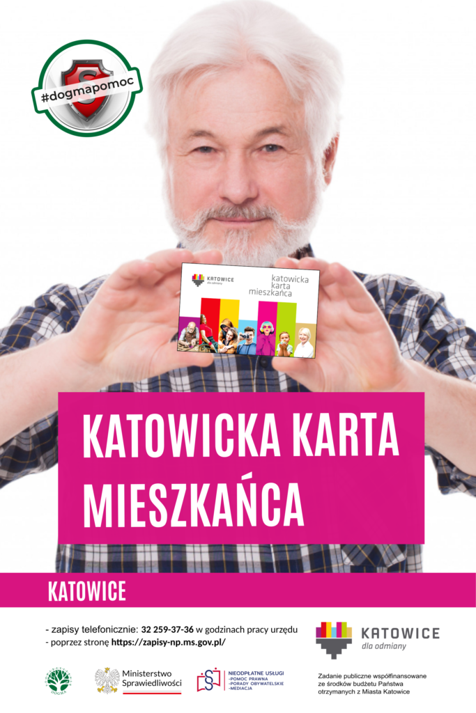 Ilustracja z hasłem: Katowicka Karta Mieszkańca