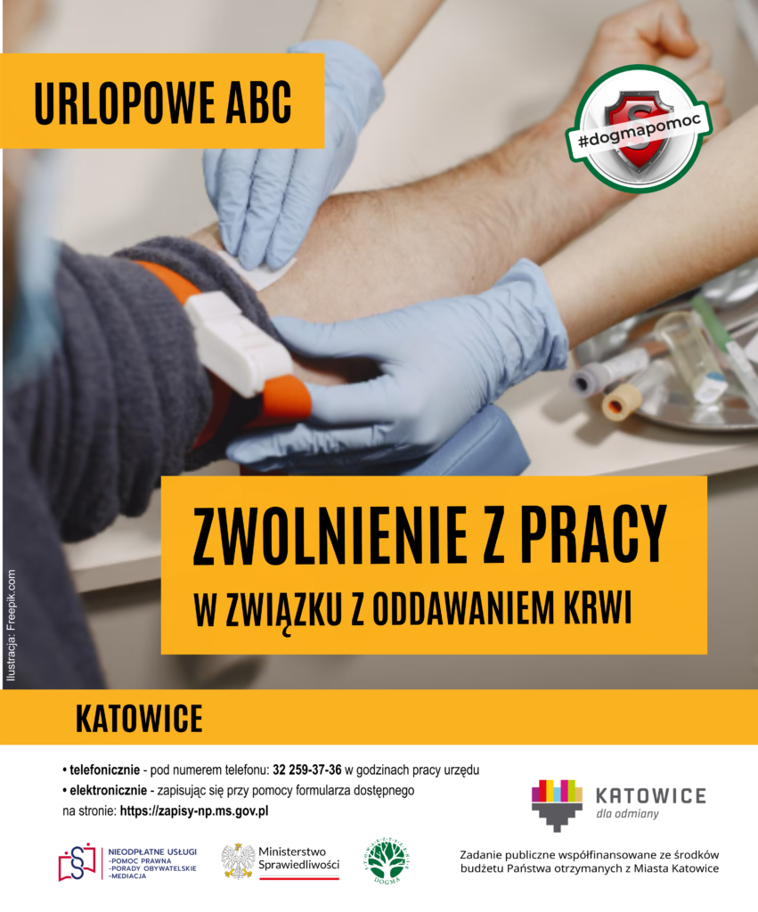 Zwolnienie z pracy z powodu oddawania krwi