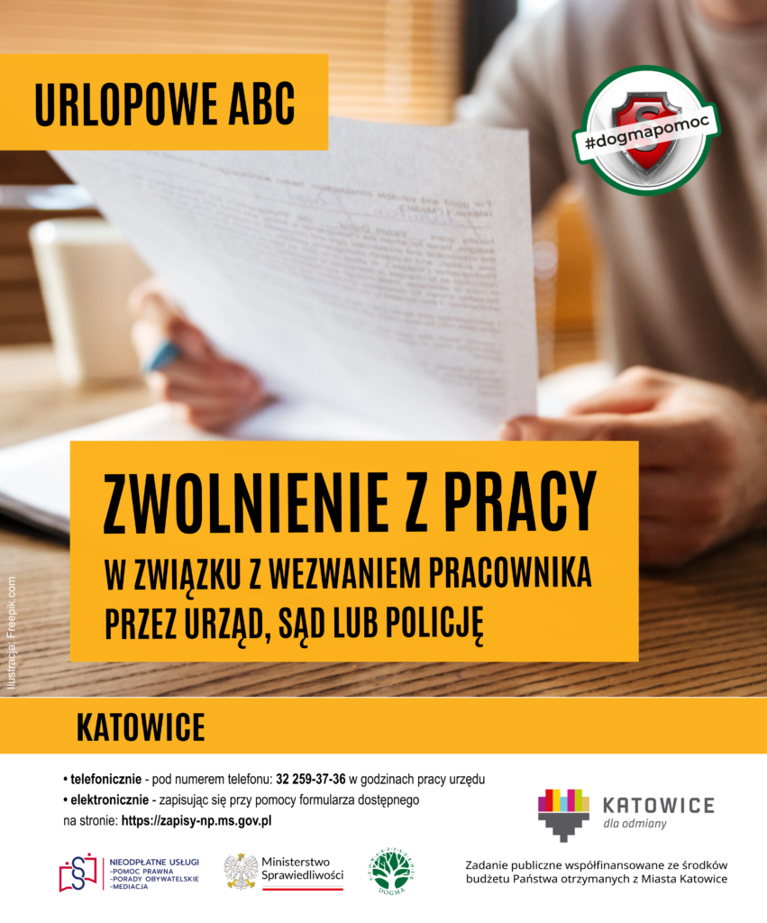 Zwolnienie z pracy w związku z wezwaniem pracownika przez urząd, sąd lub policję