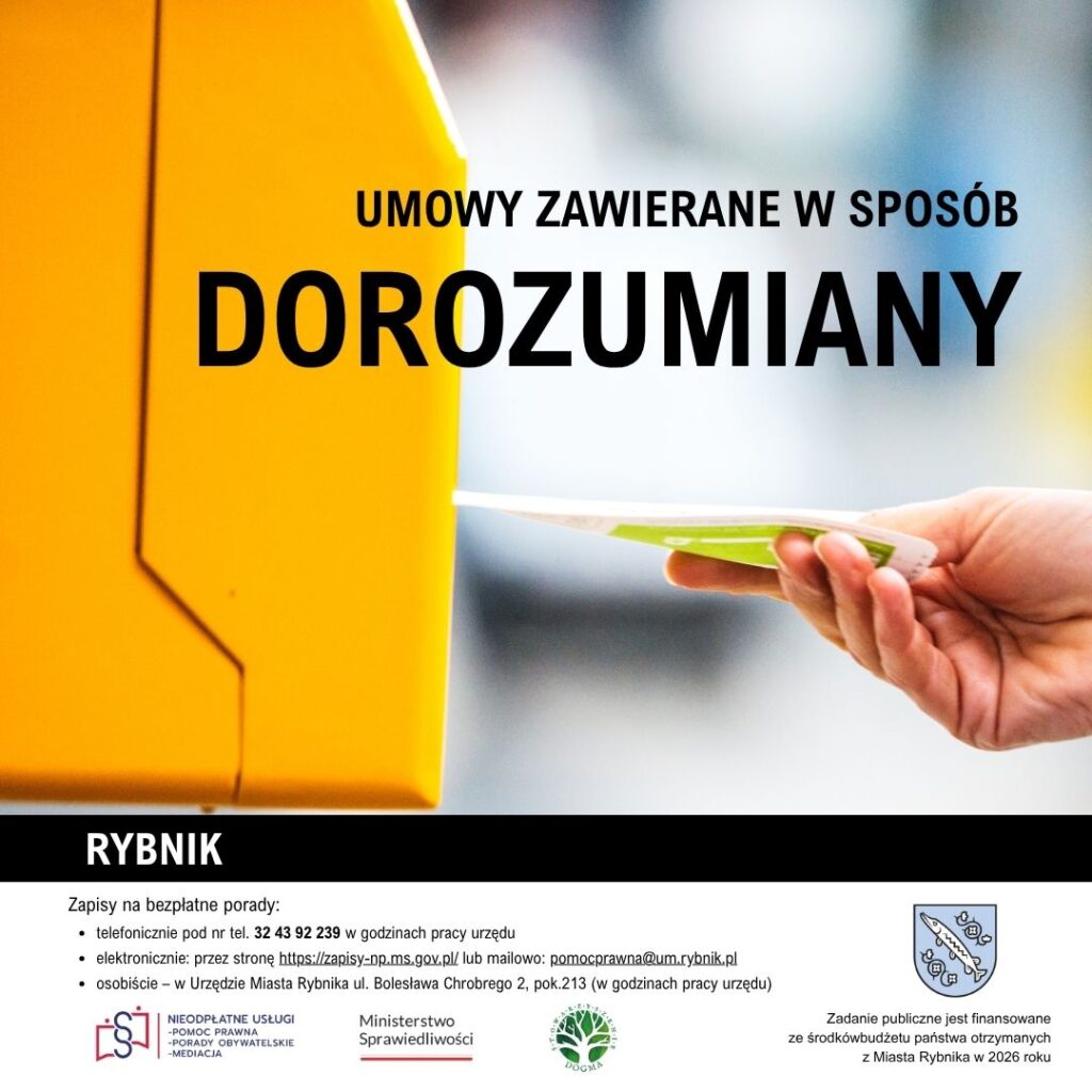 Grafika z tytułem: Umowy zawarte w sposób dorozumiany