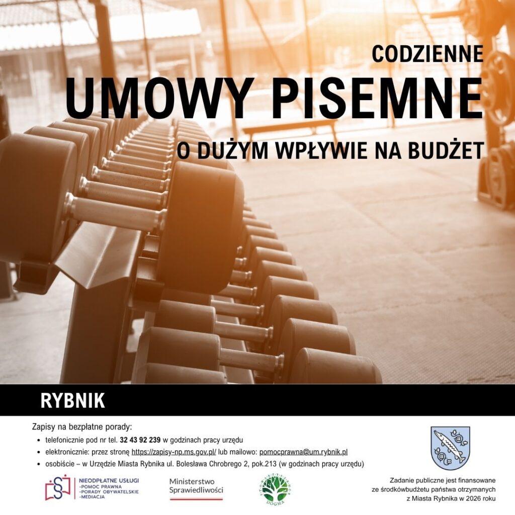 Grafika z tytułem: Umowy pisemne