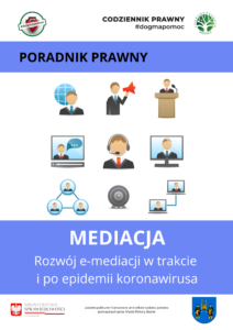 Poradnik prawny PDF. Mediacja. Rozwój e-mediacji w trakcie i po epidemii koronawirusa.