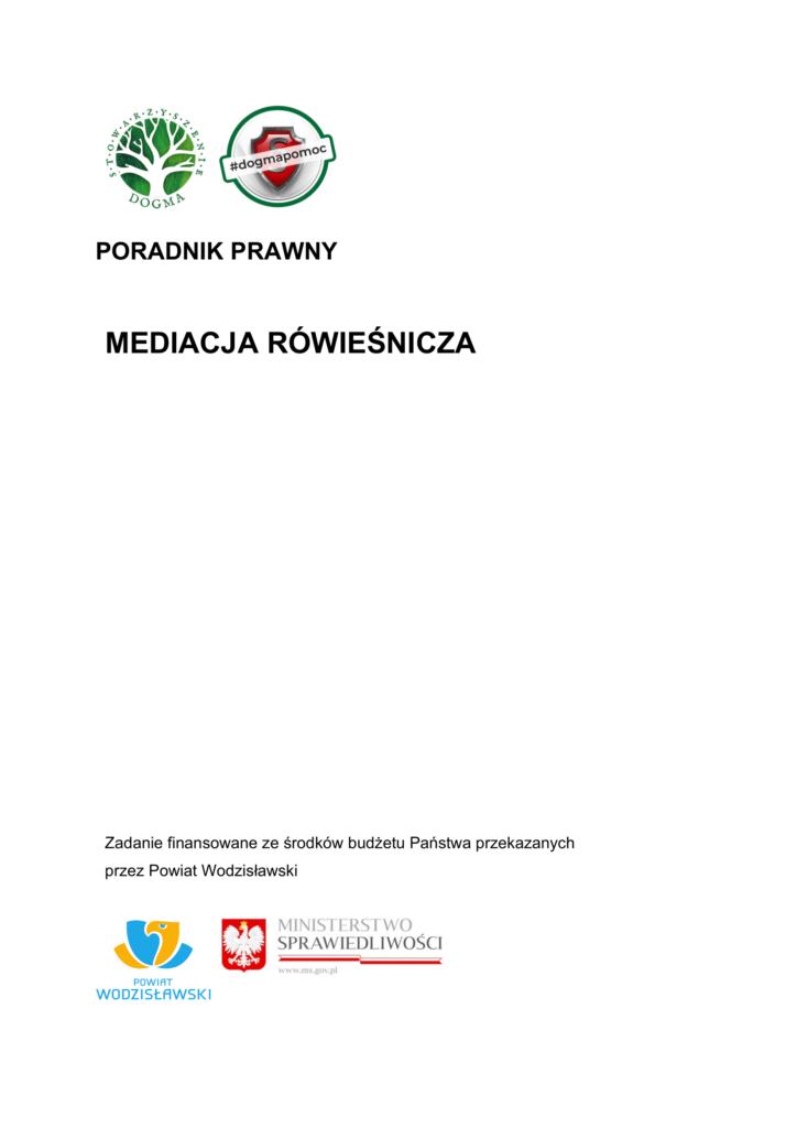 Poradnik PDF Mediacje rówieśnicze