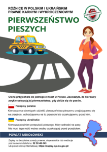 Ulotka PDF Różnice w prawie polskim i ukraińskim 1 - Pierwszeństwo pieszych