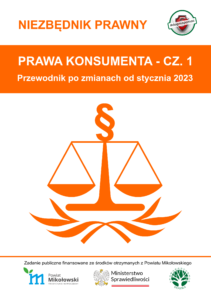 Niezbędnik prawny w wersji flipbook Prawa konsumenta cz.1 Przewodnik po zmianach od stycznia 2023. Otworzy się w nowej karcie.