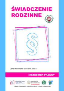 Świadczenia rodzinne. Poradnik. Wersja flipbook otworzy się w nowej karcie.