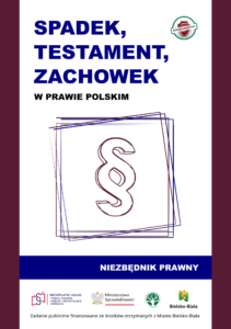 Poradnik Spadek, testament, zachowek w prawie polskim. Wersjka flipbook otworzy się w nowym oknie