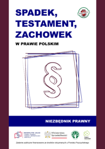 Spadek, testament, zachowek. Poradnik prawny PDF