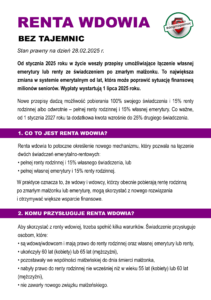 Informator PDF Renta wdowia