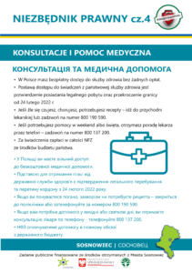 Niezbędnik prawny PDF dla Ukraińców przebywających w Polsce. Cz. 4 Konsultacje i pomoc medyczna