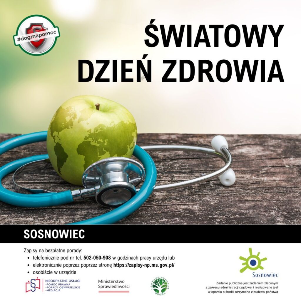 Grafika z tytułem: Światowy Dzień Zdrowia