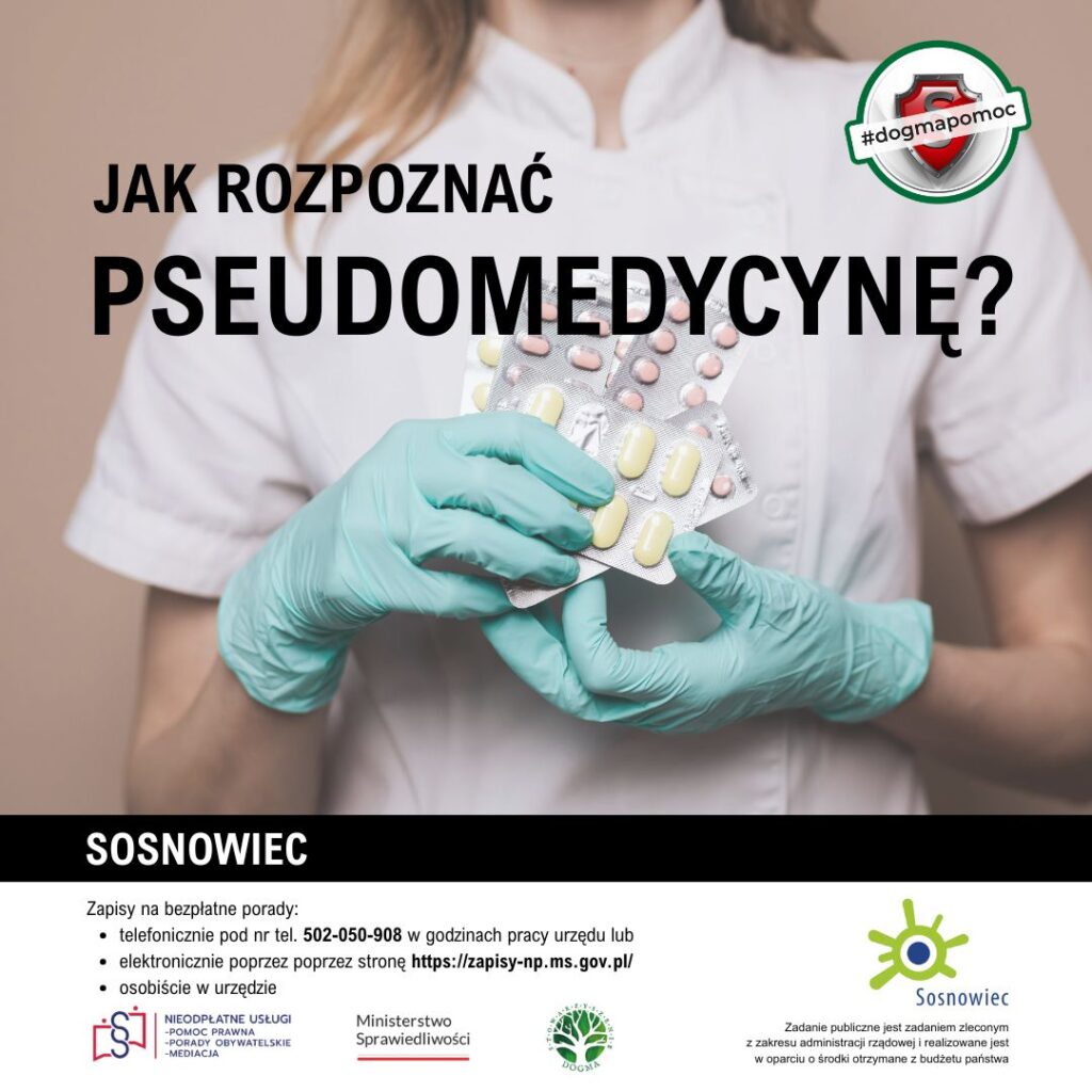 Grafika z tytułem: Jak rozpoznać pseudomedycynę?