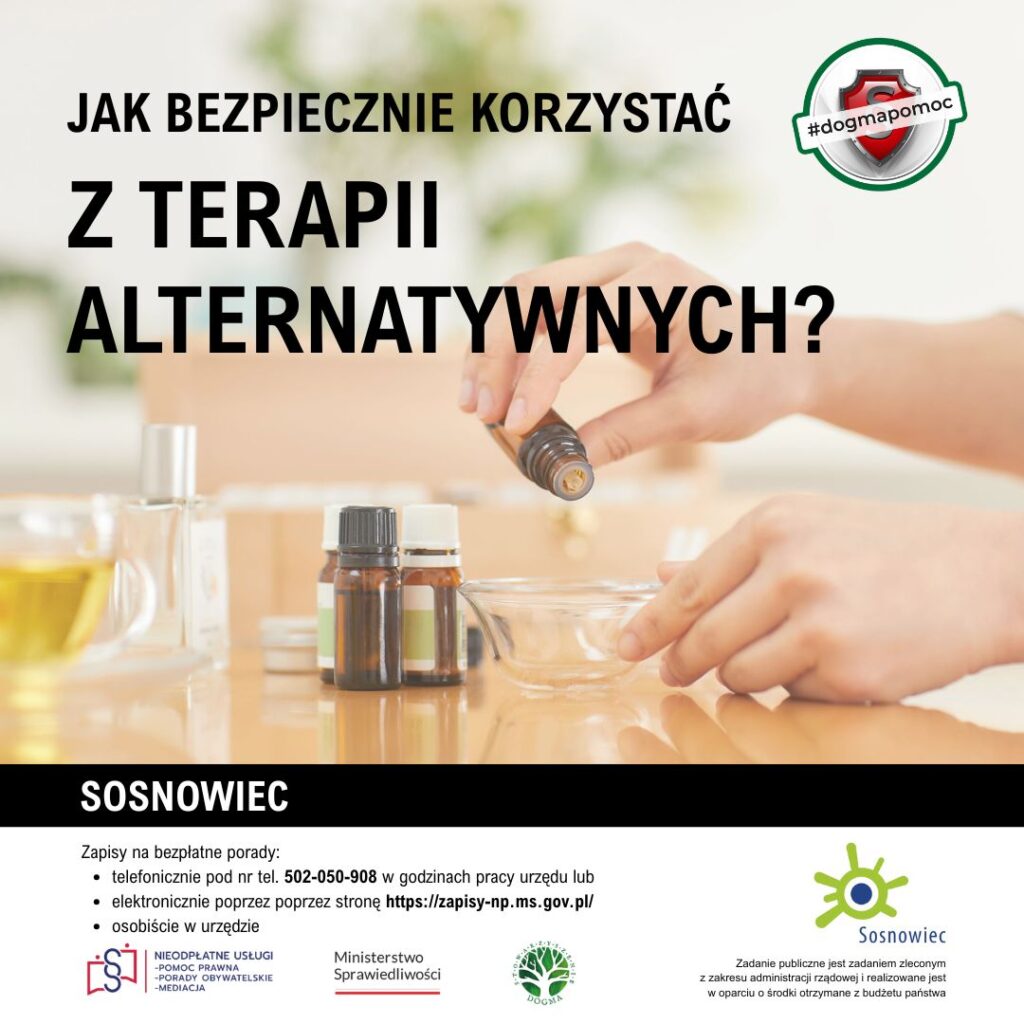 Grafika z tytułem: Jak bezpiecznie korzystać z terapii alternatywnych?
