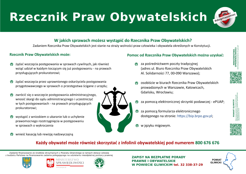 Ulotka PDF Rzecznik Praw Obywatelskich